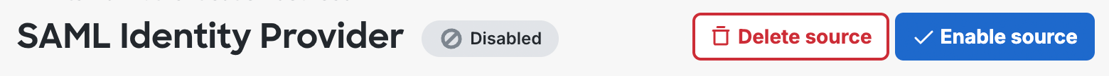 Changing an authentication source