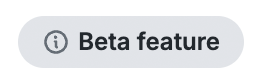 Admin Panel Beta Feature Badge
