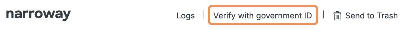 Identity Verification Link on User Details Page