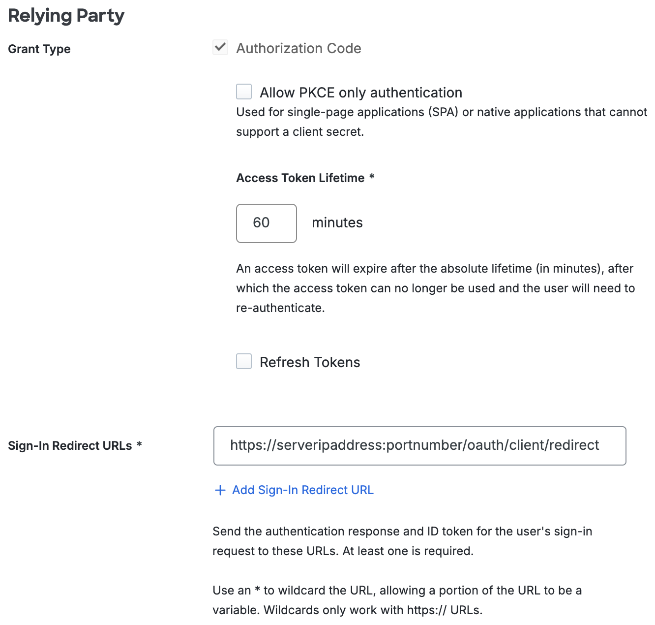 Duo F5 BIG-IP Relying Party Section