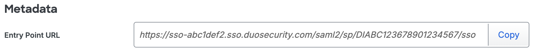 Duo Viewst Metadata URL